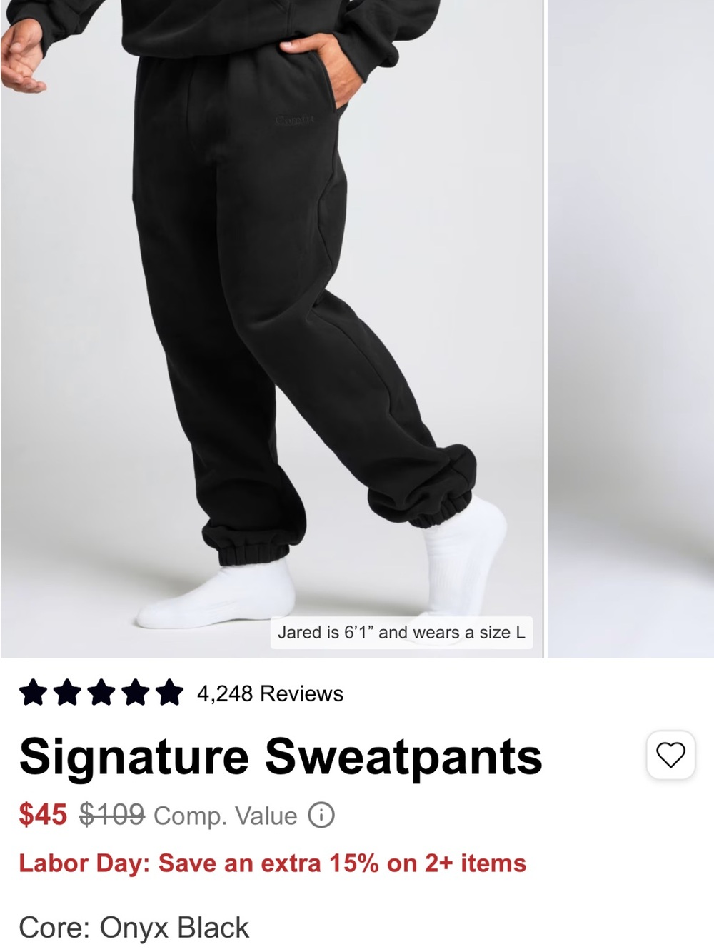 Signature Sweatpants - Onyx Black